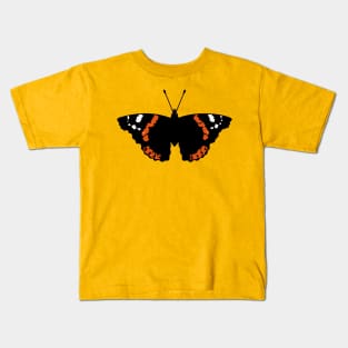 Butterfly (Red Admiral / Vanessa Atalanta) Kids T-Shirt